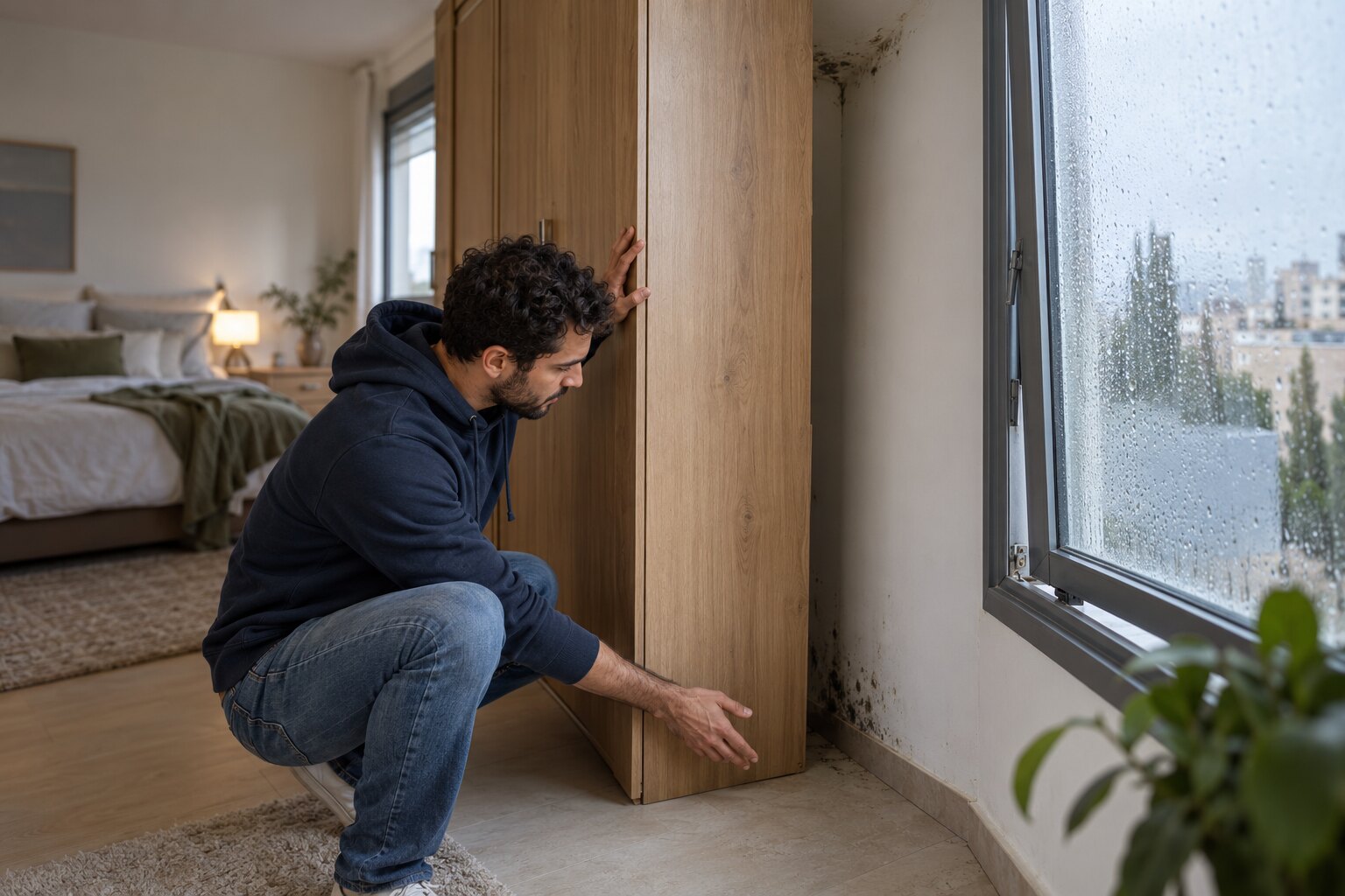 עובש בקירות בחורף